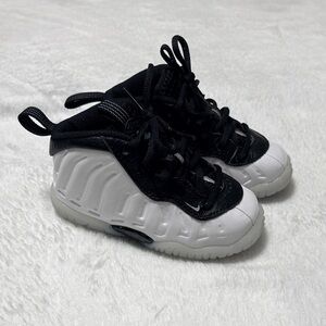 Nike Little Posite One Penny Toddler Black and White Sneakers